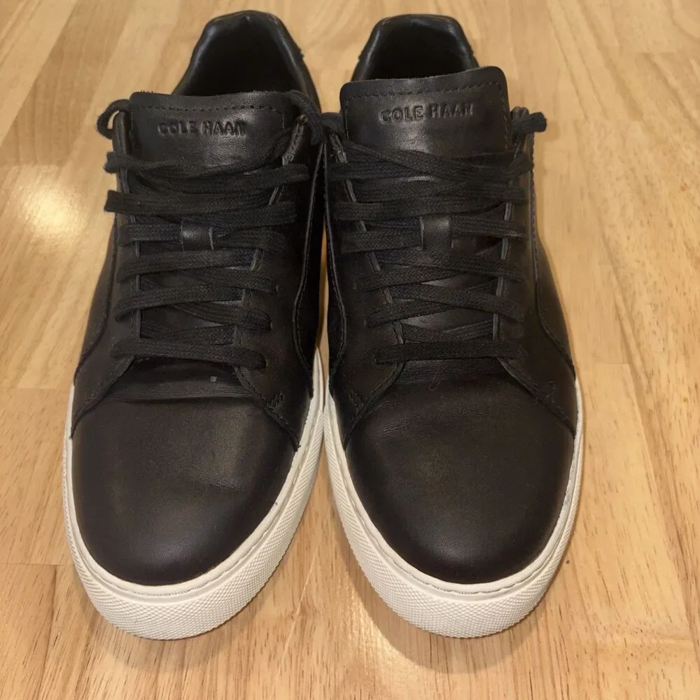 Cole Haan Grand Crosscourt Traveler Sneaker Shoes 9.5M Leather Black